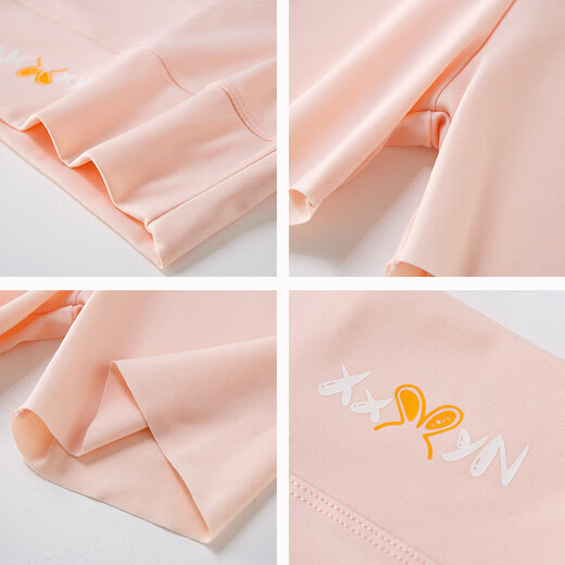 Ye Feifei Girls Pantalons de requin à trois points Pantalons de sécurité des enfants minces de leggings anti-exposition filles noires de taille moyenne + rose 130 [hauteur suggérée 115-125 cm]