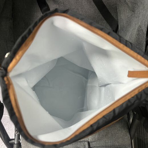 云启格定制旅行游泳衣储放 多功能婴儿推车收纳用品防水防漏挂袋 尿布袋 黑色 30*37cm