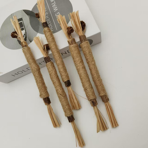 22CM upgraded model, insect gall fruit and wood polygonum chewing molar stick toy cleans teeth, removes tartar and freshens breath, one pack