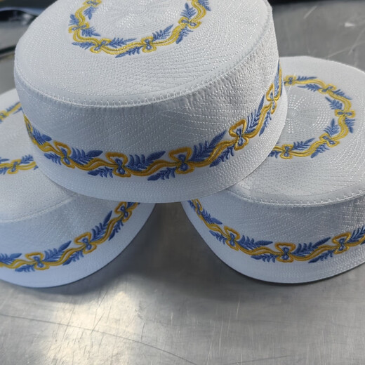 SHEYIJUN Hui men's hat thickened printed Hui worship hat small size large size ethnic minority hat men 54