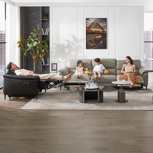 
CHEERS offline store first class Italian minimalist leather function sofa 12376 Vatican