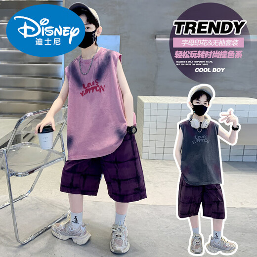Disney Boys Vest Set Summer 2025 Новый детский костюм с середины до большого