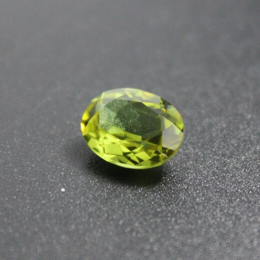 Chinese Valentine's Day Gift Peridot August Birthstone Yellow Green Bare Stone Sun Gemstone Yellow Oval (10X12mm)