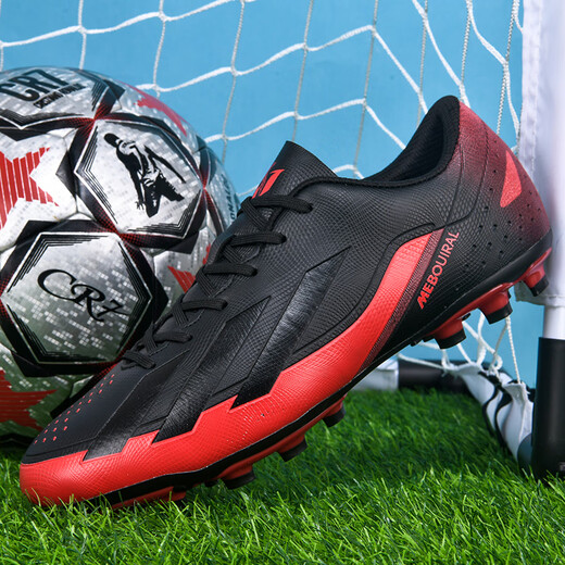 AJXU high-end brand Ronaldo Assassin's new low-top football shoes Falcon men's children's boys and girls adult training shoes Year of the Snake limited white orange short nails 33