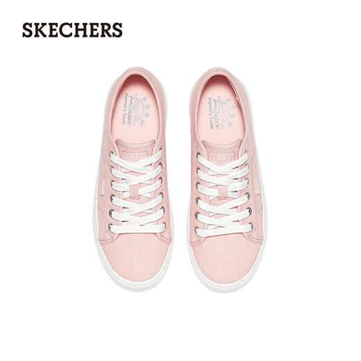 Skechers斯凯奇女士休闲帆布鞋114664 裸粉色/BLSH 37