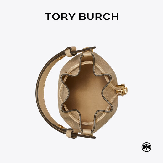 汤丽柏琦（Tory Burch）【礼物】TMONOGRAM迷你提花斜挎水桶包158530 陶土灰 201