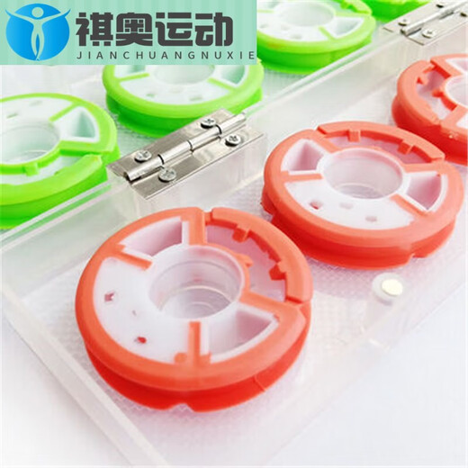 Main box, large shaft, silicone multi-function storage box, large box, fishing sub-line box, fishing gear supplies, rubber shaft 20 sets, main line box