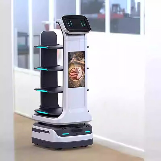 
Qinglang fully automatic intelligent multi-scene meal delivery robot hotel hospital hot pot restaurant meal delivery robot goods delivery robot welcome guests and receive catering delivery AX1612 Mars deposit