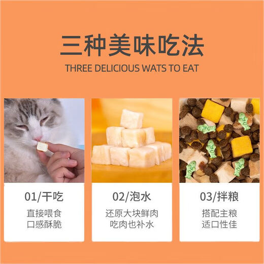 猫零食增强免疫力防掉毛幼猫零食冻干鸡肉猫草粒鹌鹑营养即食饼干 【多拼营养混合】巨桶装+3份大鸡胸L营养 1050·g巨桶装【可够吃大半年】营养巨长肉