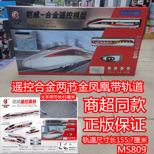 瑞银儿童铠威合金和谐高速列车充电遥控高铁玩具火车动车复兴号模型 电动复兴号2节火车