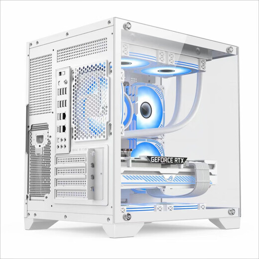 GIGABYTE Huntkey Great Wall Desktop-Hauptgehäuse 240 360 wassergekühltes Gehäuse Hundred Yuan Gehäuse Glasseite transparent/Meerblick-Raumgehäuse/tragbares Gehäuse Huntkey S900 Meeresblick-Raumgehäuse Schwarz