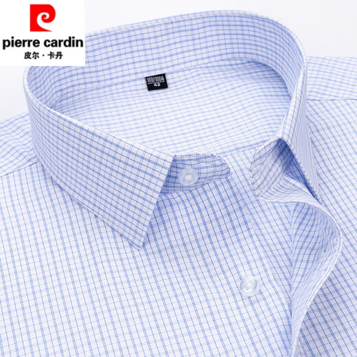 Pierre Cardin High-End 2025 Sommer neuer Baumwoll-Herren-Kurzärmel-Hemd Jugend Mode lässige Baumwolle Feste Farbe Leuchtdauer DX6621 39