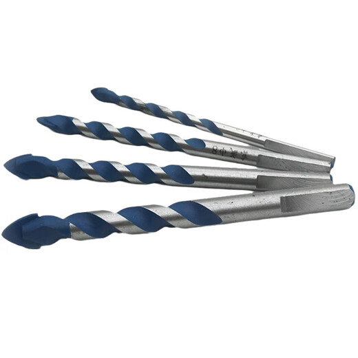 Dongcheng multifunctional tile drill bit glass hole opener punches stone wall hand electric drill triangle drill bit 6mm multifunctional wall drill