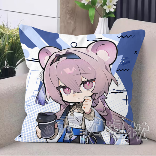 Cute Pagoda Ark Pillow, 6th Anniversary Rosen Linkage Chongyue Amia Doll Pillow Birthday Gift D1049 Chongyue Q 45*45 cm + double-sided pattern + pillow core