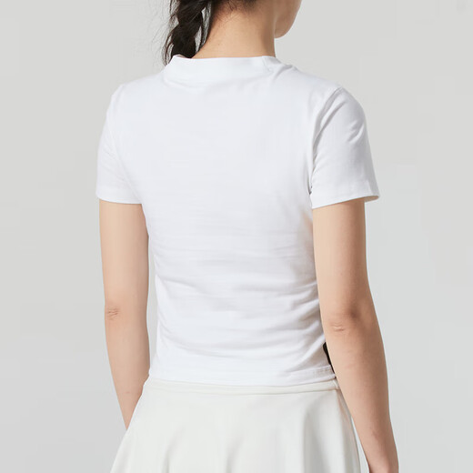 Adidas short T-shirt for women in summer new white campus style half-sleeved sports American top slim short-sleeved JV9859/shot one size one fake one compensation 2XL XXL Recommended 145-160f