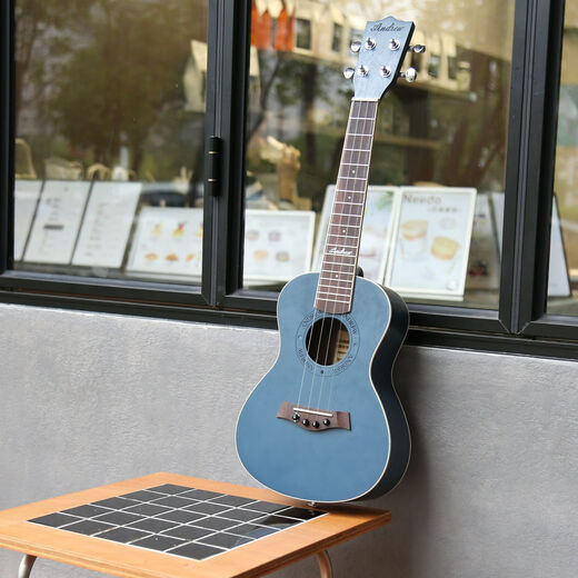 Andrew (Andrew) ADL Ukulele Estudiante de entrada para principiantes de nivel inicial de 23 pulgadas Guitarra de chapa de chapa pequeña de 26 pulgadas Full Peach Blossom Clob Baby + Gift Bag + Plus