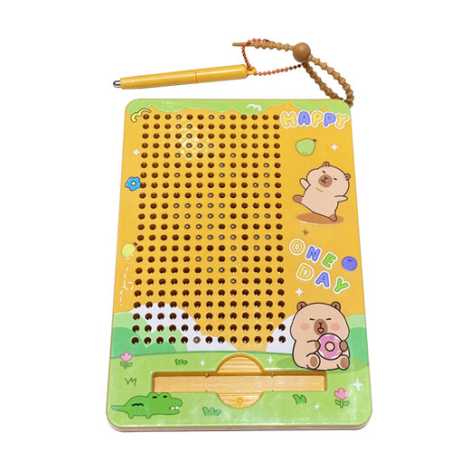 Ignb Kapibala Bola de acero magnético Toy de dibujo Juguetes de laberinto magnético infantil y nivel de entrenamiento de enfoque Bola de entrenamiento [Kitten Purple] Mazerio de pintura magnética