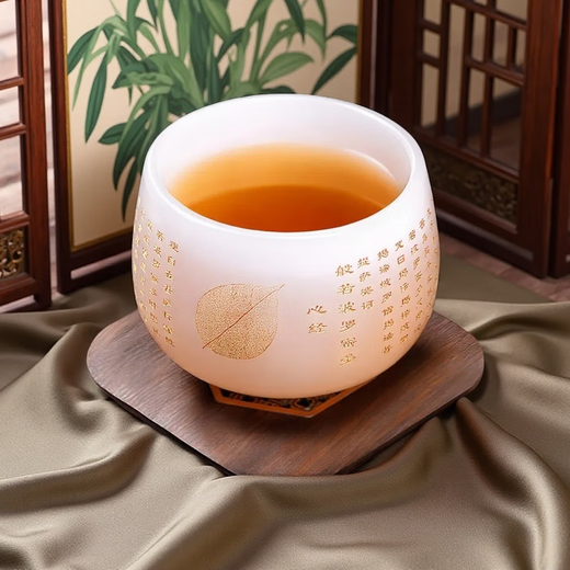 Xianjuren high-end sky blue Ru kiln gilt jade porcelain tea set light luxury gift mutton fat jade tea kung fu bowl gift box Ru Qing jade porcelain tea set gentian cup 12 pieces