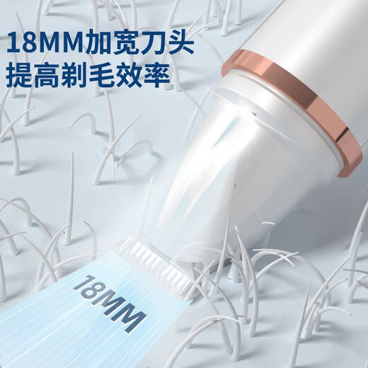 Cat and dog foot shaving and nail polishing tool, foot clipper for shaving eye circumference and local trimming and polishing, two-in-one, starlight silver, spare blade + USB cable