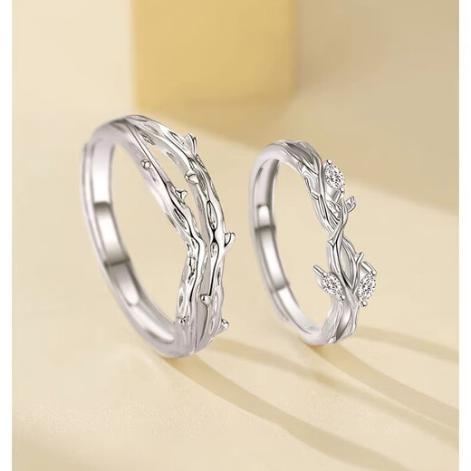 Lian Lizhi Couple Rings, Men and Women Open Rings, Adjustable Niche High-end Feelings, Give Your Girlfriend and Wife a Chinese Valentine's Day Gift, Lian Lizhi Couple Rings, Free Jewelry Box