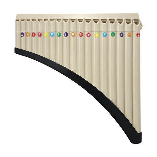 
Tiger Roaring Dragon Roaring Panflute Musical Instrument 16-tube 18-tube 18-tube 18-tube 18-tube arc black c-tube professional primary and secondary school students and children arc panflute 16-tube beige + gift