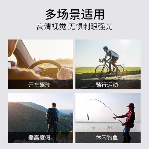 村田稻夫墨镜 偏光太阳镜 痞帅大脸开车专用防紫外线太阳眼镜 黑框偏光灰