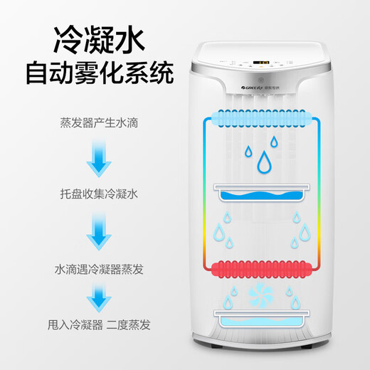 Gree (GREE) mobile air conditioner 2 HP cooling and heating, no outdoor unit, no drilling required, bedroom apartment, portable mobile outdoor unit, no installation, drainage air conditioner, powerful cooling, efficient heating for office, large 1.5 HP, strong single cooling, recommended by store manager - SF Logistics safe delivery