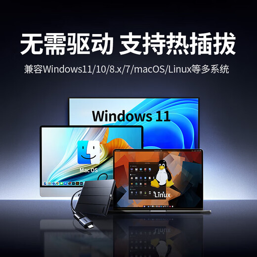 Unidad óptica móvil externa UGREEN de 8x de velocidad, grabadora de discos DVD, interfaz dual USB tipo C, adecuada para unidad óptica externa de computadora portátil y de escritorio, interfaz dual USB + tipo C, plug and play sin controlador