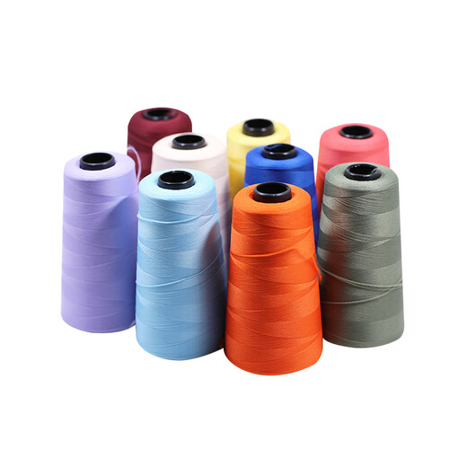 Deutsche Qualitätskragenkragen elastische Nähleitung Liuqing Brand Polyester Hoch -Elastizität Leitung 100D*2 enge Kopierlinie Locklinie Leuchtet lila elastische Linie/hellpurpur 3519