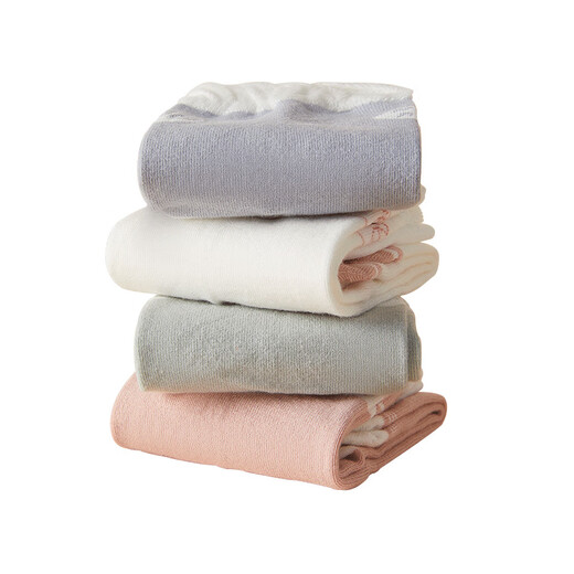 Octobre cristallisation des femmes enceintes chaussettes de confinement post-partum printemps et hiver respirant pour les femmes post-partum pendant le confinement et la relaxation, un tube moyen, des chaussettes de confinement de couleur propre 4 paires sh681