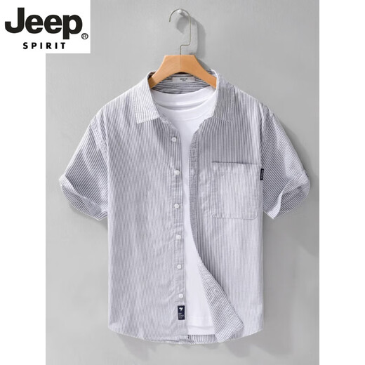 Jeep Spirit haut de gamme à rayures à manches courtes à manches courtes japonaises