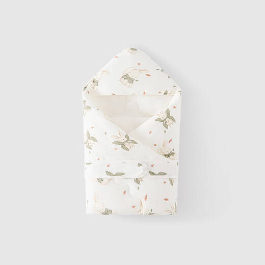 
Tongtai (TONGTAI) baby bag quilt with newborn quilt pure cotton quilt 0-6 months old baby thickened cotton quilt with full moon 100 days of carving blanket Green rabbit (Autumn and winter thickened 0-15C) 90x90cm