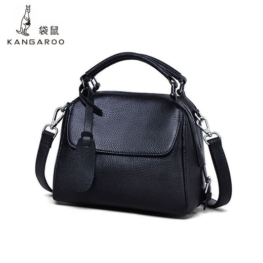 Kangaroo first layer cowhide bag women's bag new fashion original temperament versatile genuine leather large capacity portable shoulder crossbody bag