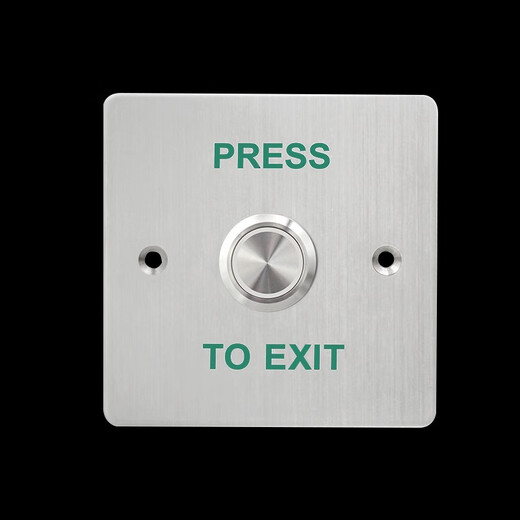 
Golden Camel outdoor waterproof access control switch panel self-reset 86 type door button narrow long column door opening button rainproof long strip type + bottom box z3519d2w size 90* e