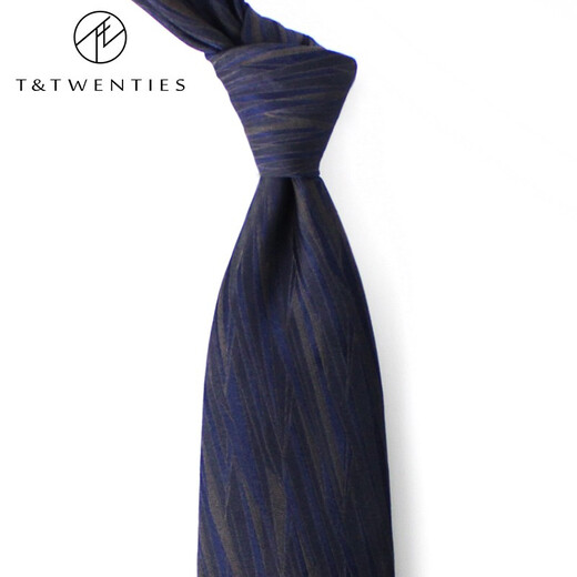T/Twenties men's business hand-made formal wear gift box mulberry silk Valentine's Day gift for boyfriend and friend [hand-made tie + tie clip + brooch]