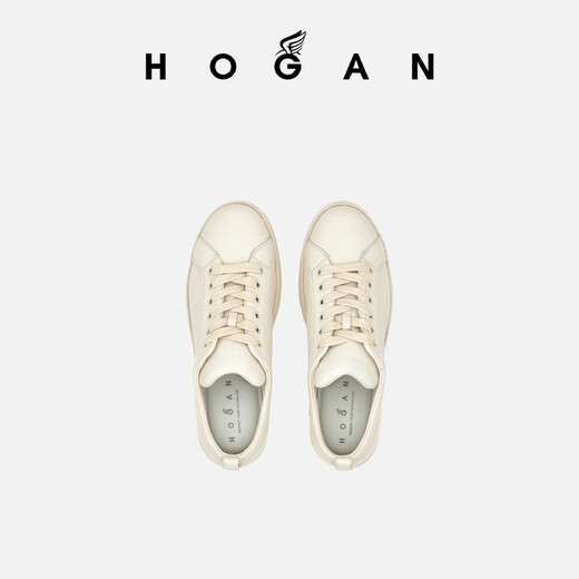 HOGAN【TC】女鞋H-Wrap系列H681船鞋厚底鞋休闲鞋 乳白色 37