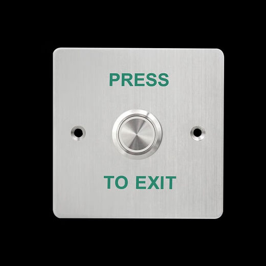 BEYZK outdoor waterproof access control switch panel self-reset 86 type door button narrow long column door opening button rainproof long strip type + bottom box z3519d2w size 90* e