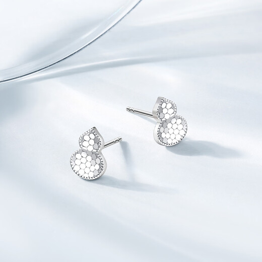 Chao Acer PT950 platinum earrings birthday gift pricing Piya EEP40000532 one pair about 2.05g
