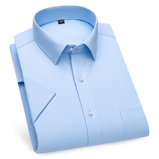 Jinlilai Cotton Short Sleeve Shirt Herren Summer Light Business Classic Fashion Shirt DX6630 38 100-120jin [Jin entspricht 0,5 kg]