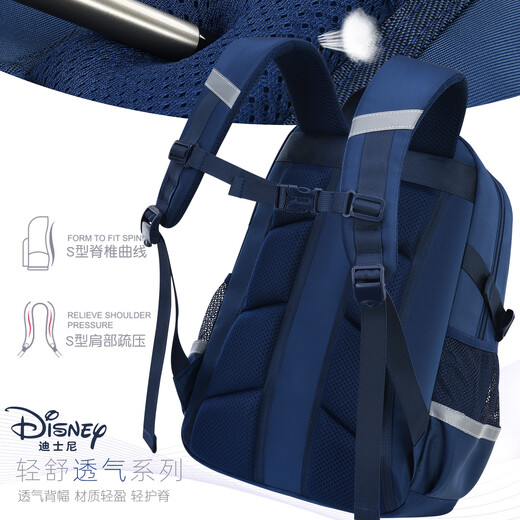 
Disney elementary school students schoolbags for women 5-6 grades junior and senior high school students backpacks 4 large compartments to reduce burden backpacks 12083 pink purple