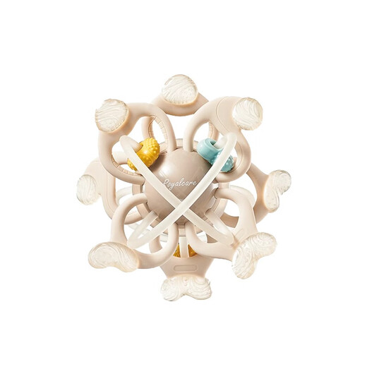 Royalcare Manhattan Ball Baby Teething Ball Baby Food Grade Chewable Baby Silicone Toy for Small Months Manhattan Ball Free Storage Box + Dust Bag