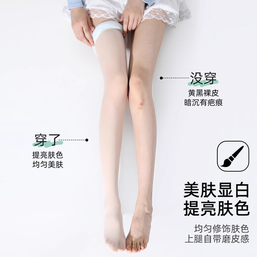 妮轻薄荷曼波丝袜女夏季薄款防勾丝绿色0d超薄肉色防晒美肤打底连裤袜 薄荷曼波2 均码 【0感超薄/美肤防晒】