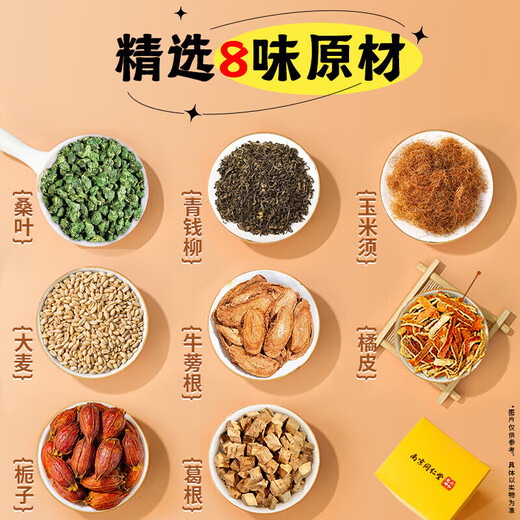 南京同仁堂青钱柳桑叶玉米须茶包三橘皮降养生泡水火熬夜 3盒装 常规 标准