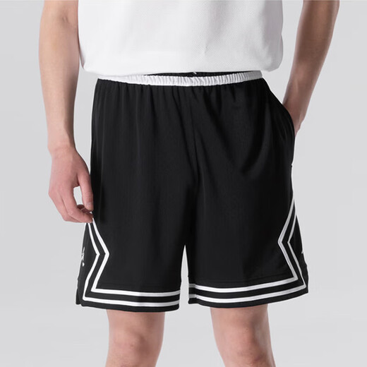 Jordan男乔丹 网眼透气 Dri-FIT速干 五分裤 运动短裤HF9911-010黑白S