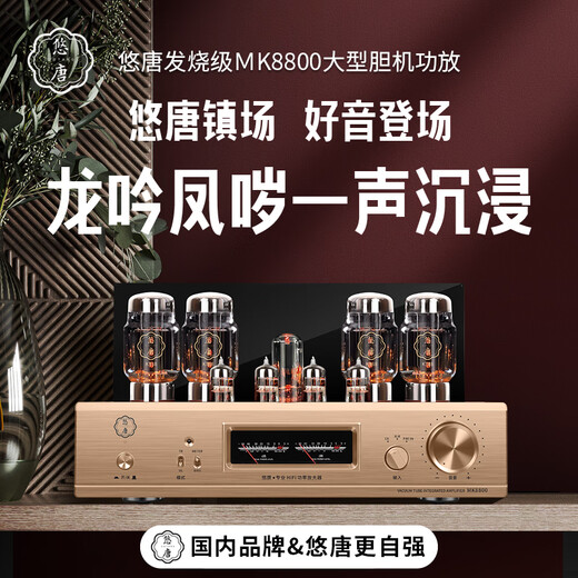 悠唐 MK8800电子管胆机功放HiFi发烧级KT88推挽高端大功率后级纯胆功放机 MK8800纯胆功放(龙吟凤哕)