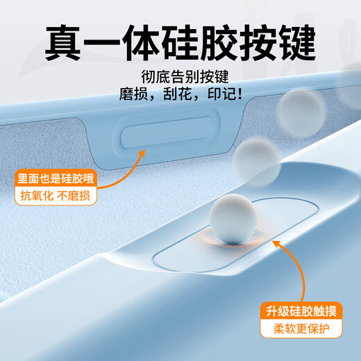 Smorss【一体硅胶相机按键】适用苹果16promax手机壳iphone16pm保护套亲肤固态硅胶全包植绒男女软壳 白