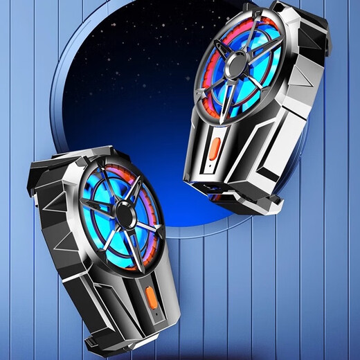 MiLinghui mobile phone radiator mobile phone cooling radiator back clip charging wireless air-cooled refrigeration artifact is suitable for iqoo/black shark/apple game live broadcast universal back clip-on basic plug-in air-cooled mobile phone radiator