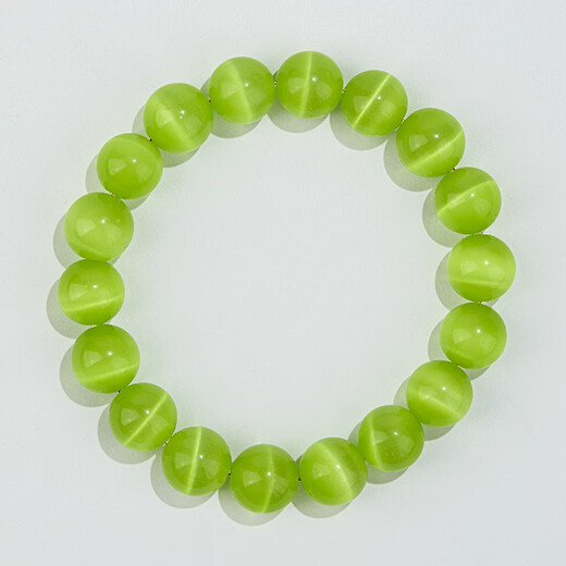 DL 1998 Fat Donglai same style peridot loose beads selected olive green cat's eye stone DIY bracelet accessories hand-woven hand olive green cat's eye about 10mm/5 pieces - for matching