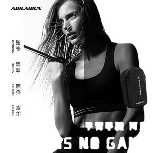 Japanese lightweight running arm bag outdoor sports mobile phone armband arm sleeve men and women arm bag wrist bag running mobile phone bag disc-gray