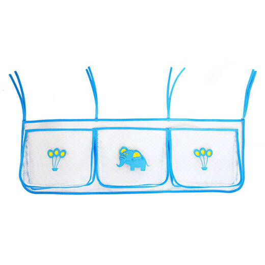 Shantoulin Village Cartoon Hanging Bag Crib Zaun Windeln Aufbewahrungsbeutel Schlafloser Bett großer Kapazitätsnetzaufbewahrungsbeutel Gelbes Hangbeutel ca.